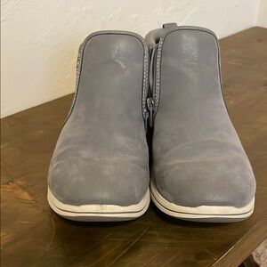 Gray Ankle Boots